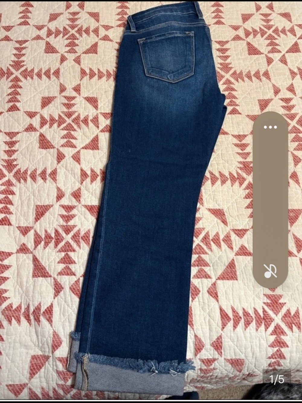 Women's Dark Indigo Cropped Straight Jeans